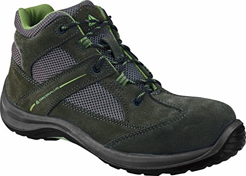Delta Plus Buty z weluru skórzanego poliestru typu mesh podeszwa z dwuwarstwowego PU kolor szaro-zielony rozmiar 41 PIED VIRAGSPGV41 VIRAGSPGV41