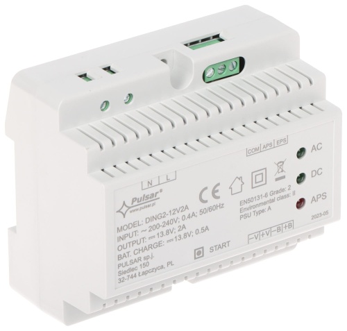 Zasilacz buforowy impulsowy DING2-12V2A Pulsar