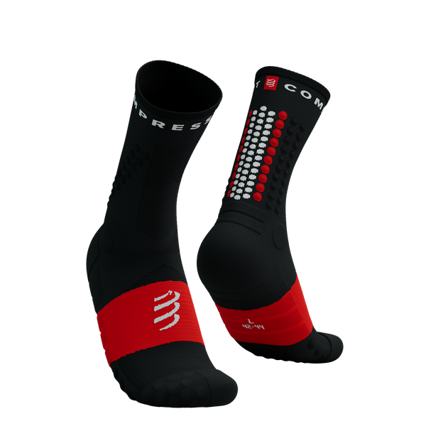 COMPRESSPORT Skarpetki do biegania ULTRA TRAIL SOCKS V2.0 black/red