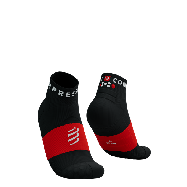 COMPRESSPORT Skarpetki do biegania ULTRA TRAIL SOCKS LOW V2.0 black/red