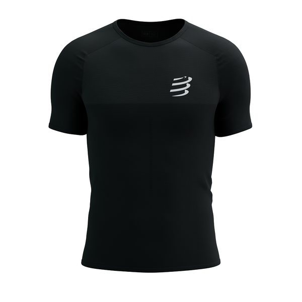 COMPRESSPORT Koszulka biegowa PERFORMANCE SS T-SHIRT black/white