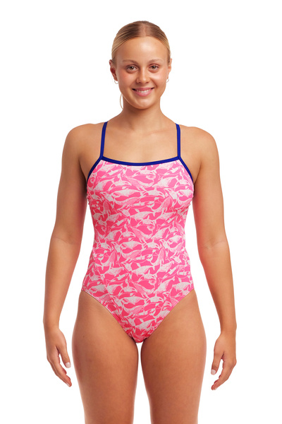 FUNKITA Strój kąpielowy damski jednoczęściowy SINGLE STRAP ONE PIECE beached bae