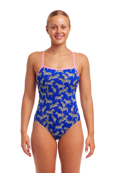 FUNKITA Strój kąpielowy damski jednoczęściowy SINGLE STRAP ONE PIECE prance party