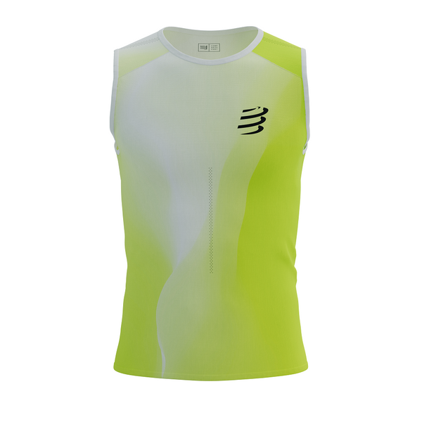 COMPRESSPORT Koszulka biegowa PERFORMANCE TANK safe yellow