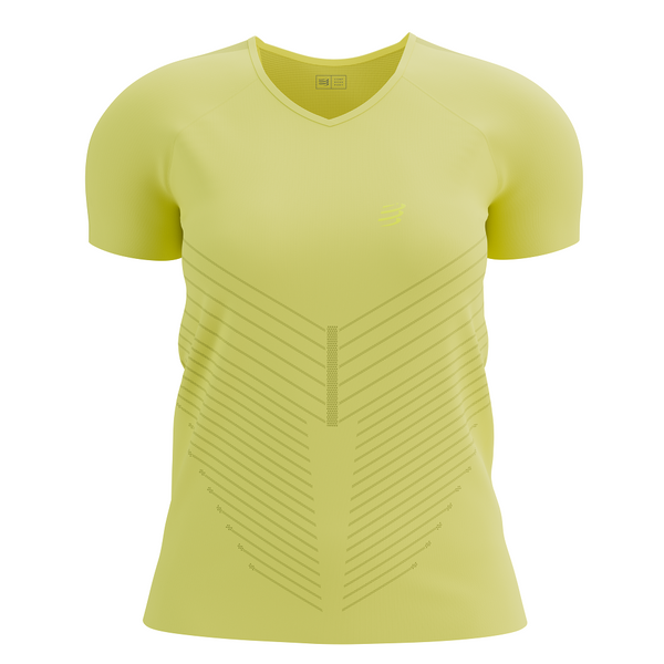 COMPRESSPORT Koszulka biegowa damska PERFORMANCE SS T-SHIRT green sheen