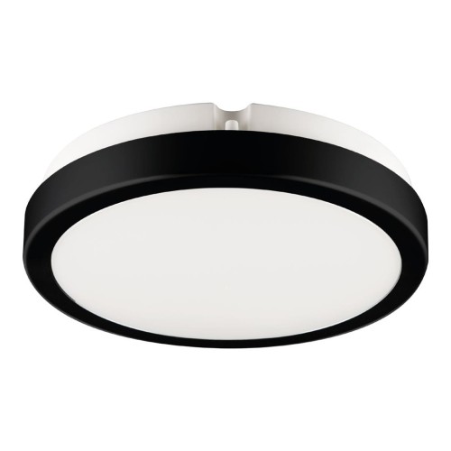 Vera D18 plafon LED IP65/12W/4000K czarny EKP0469