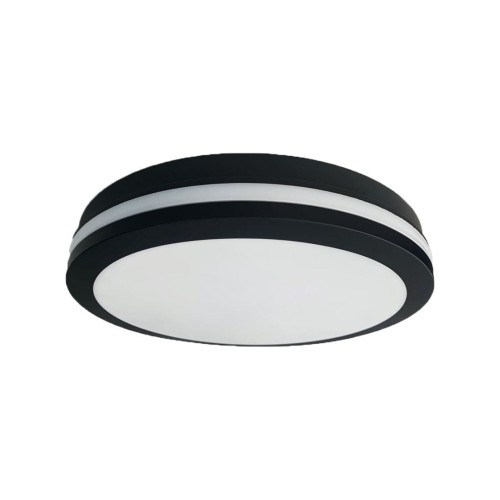 Marlon D18 plafon LED IP54/12W/4000K czarny EKP0474