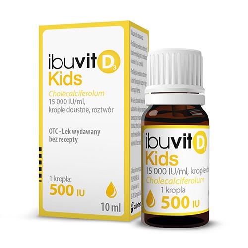 Ibuvit Kids - Lek z witaminą D3 krople, 10ml