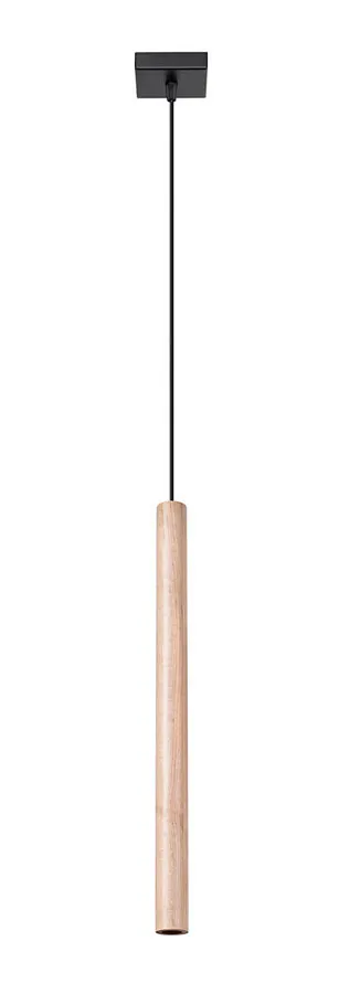 Drewniana lampa wisząca pojedyncza tuba T9-P94