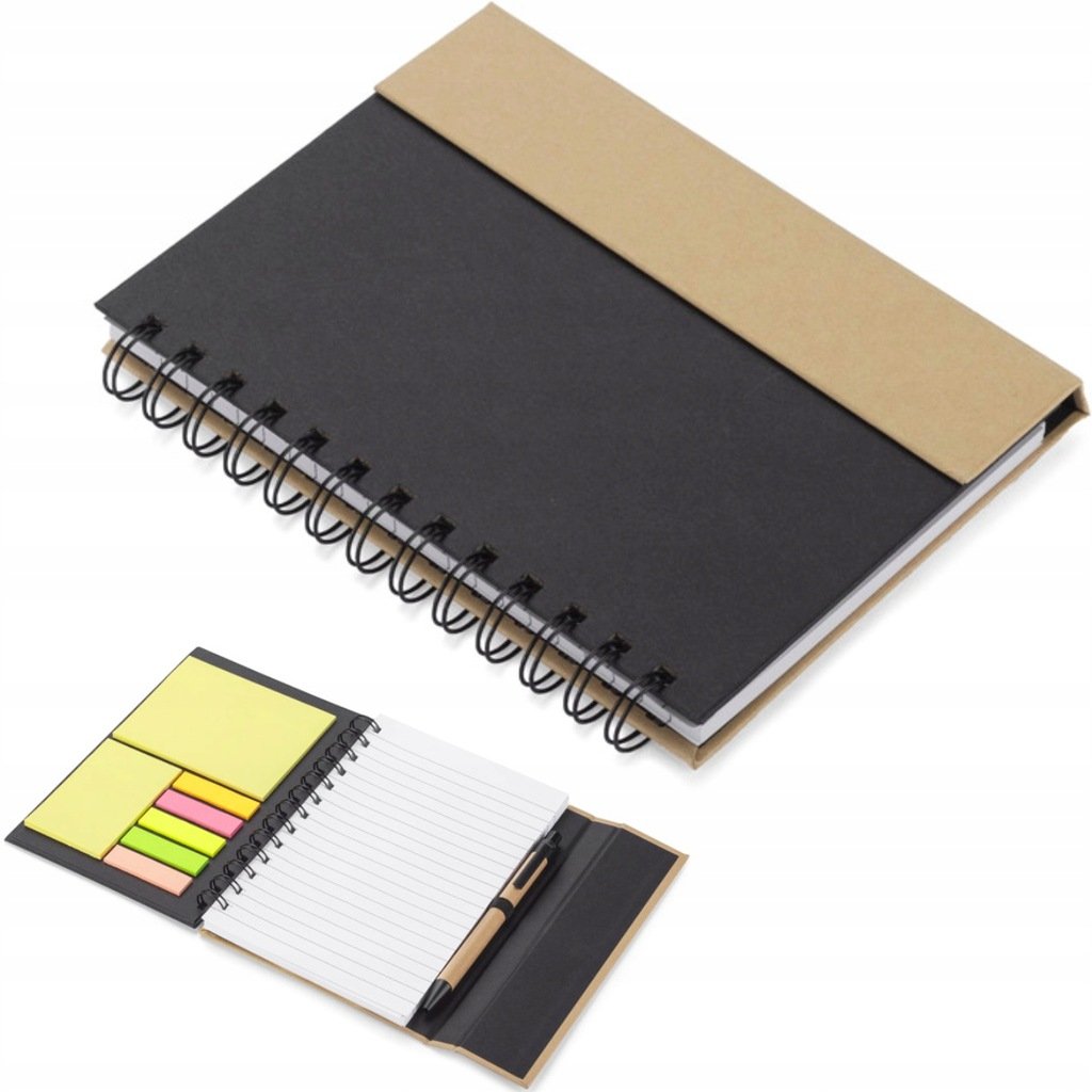 NOTES B6 70k. spiralowany KARTECZKI SAMOPRZYLEPNE