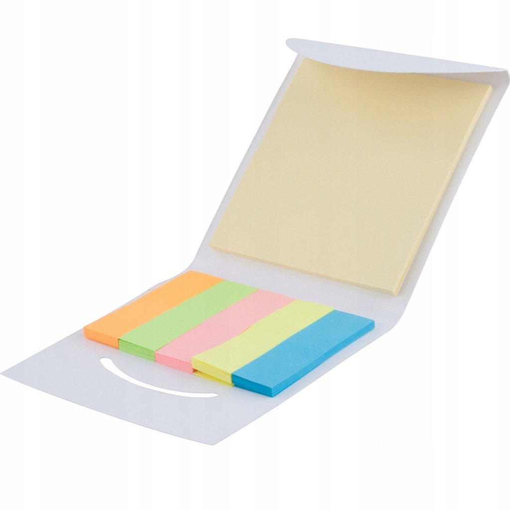 KARTECZKI SAMOPRZYLEPNE notesik memo KOLOROWE