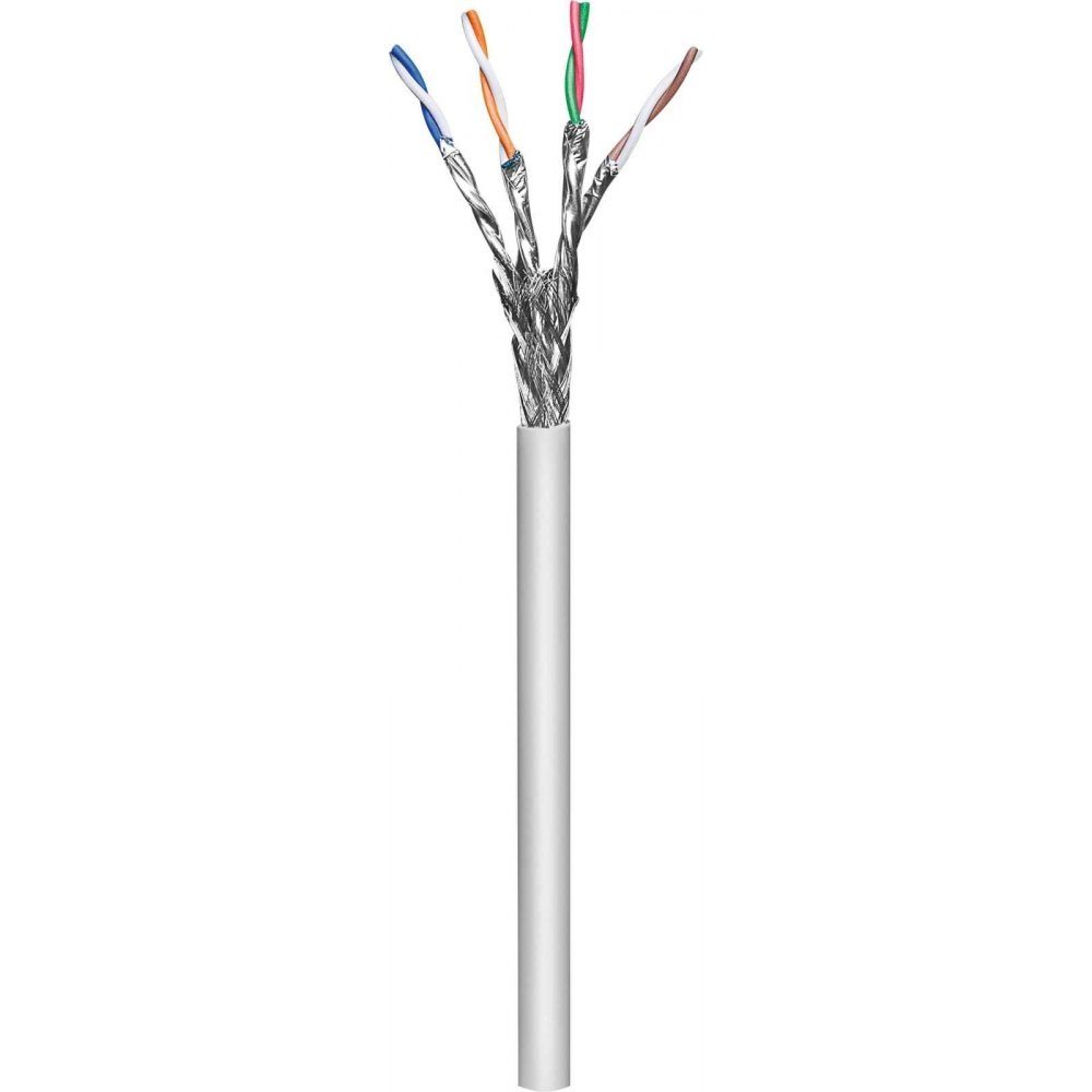 Intellinet Kabel Instalacyjny skrętka Cat.7 SFTP drut 305m LSZH miedź, szary