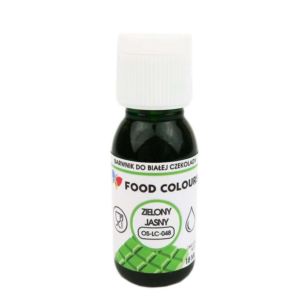 Barwnik Zielony jasny 18 ml w żelu do czekolady, mas tłustych (Light green) Food Colours