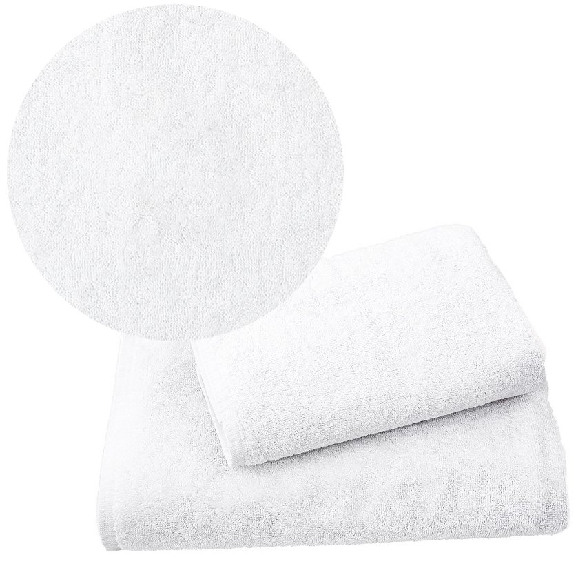 Gruby Ręcznik hotelowy 50x100 cm Premium biały 550 g/m2