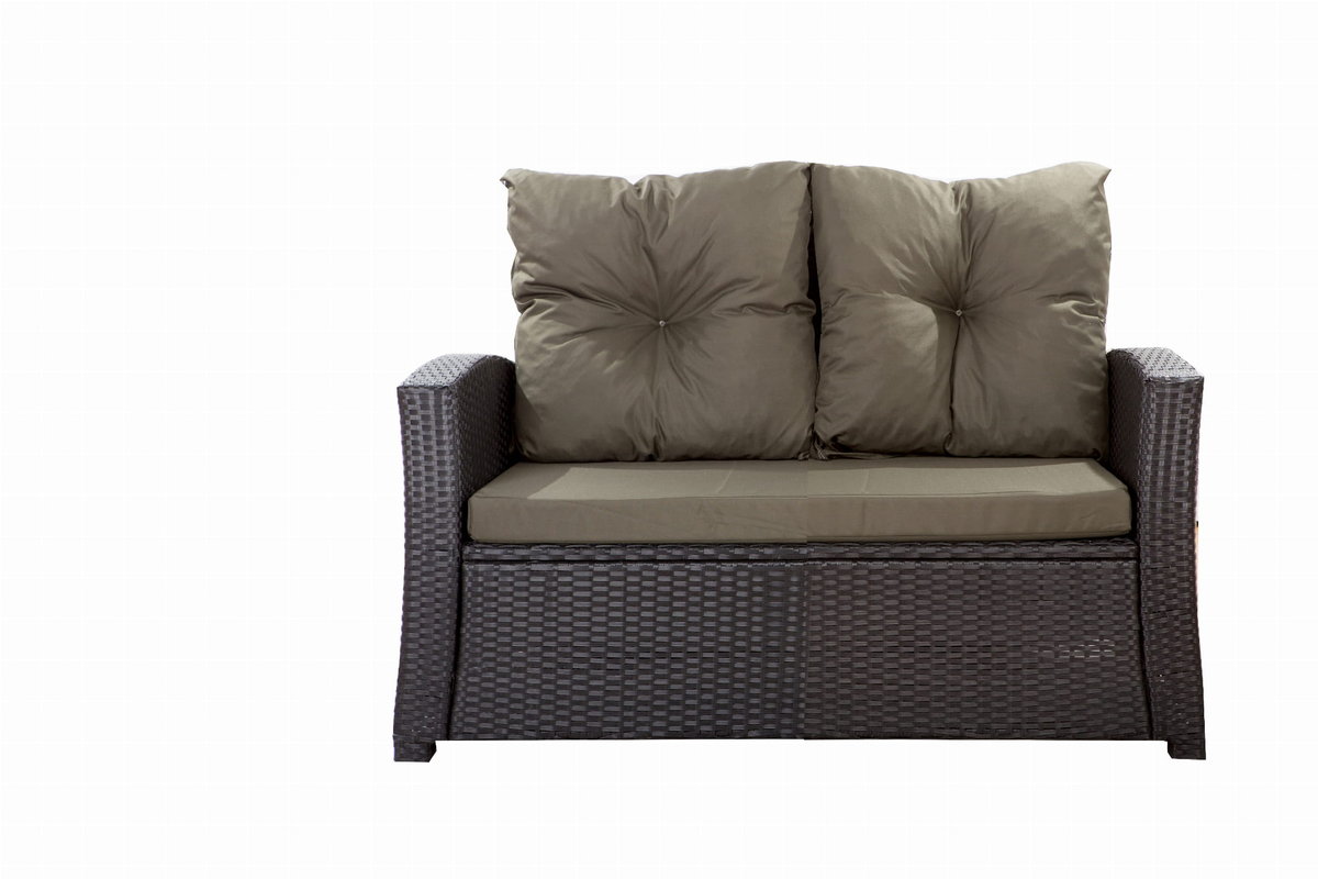 Poduszki na meble rattanowe, 112x52x7+ 2*50x56cm