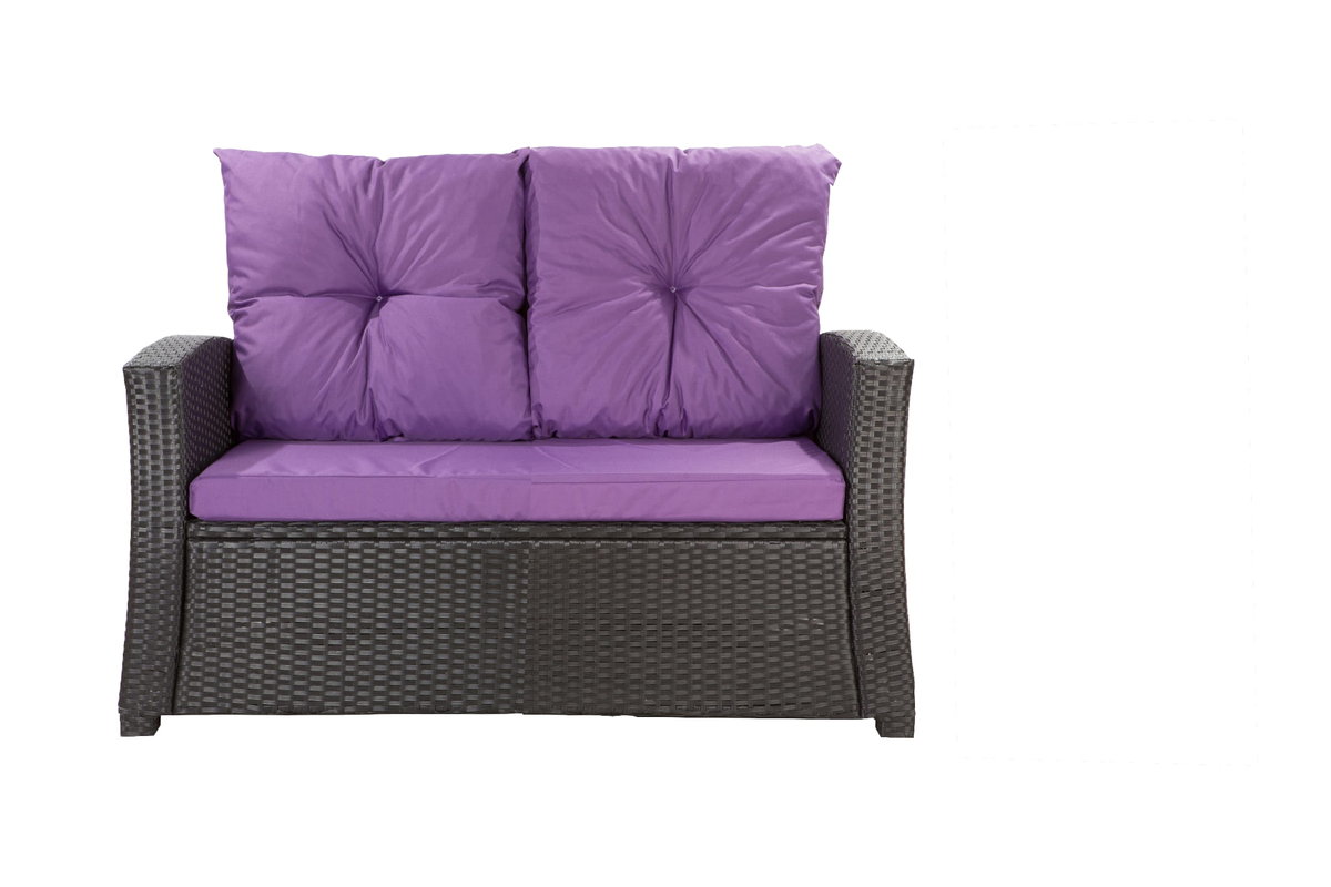 Poduszki na meble rattanowe, 112x52x7+ 2*50x56cm