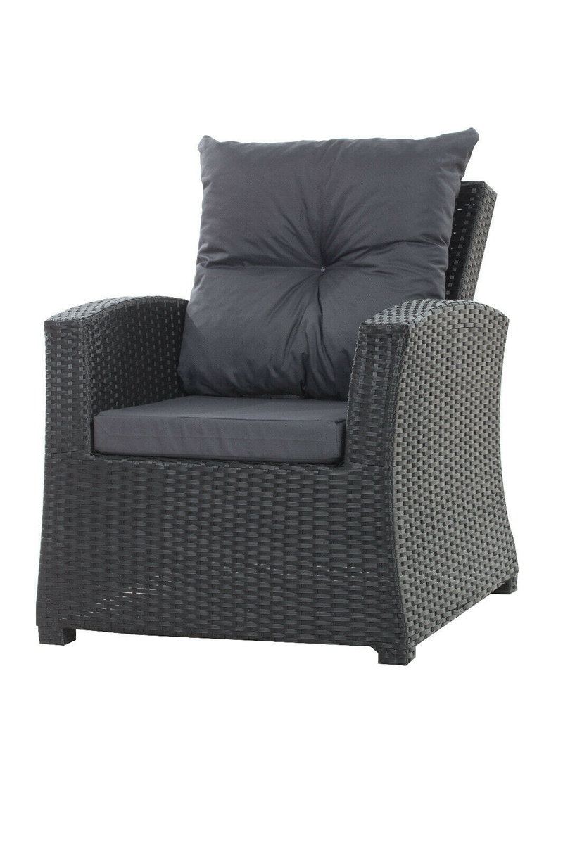 Poduszki na fotel ogrodowy, 52x56x7cm+ 50x56cm., antracyt