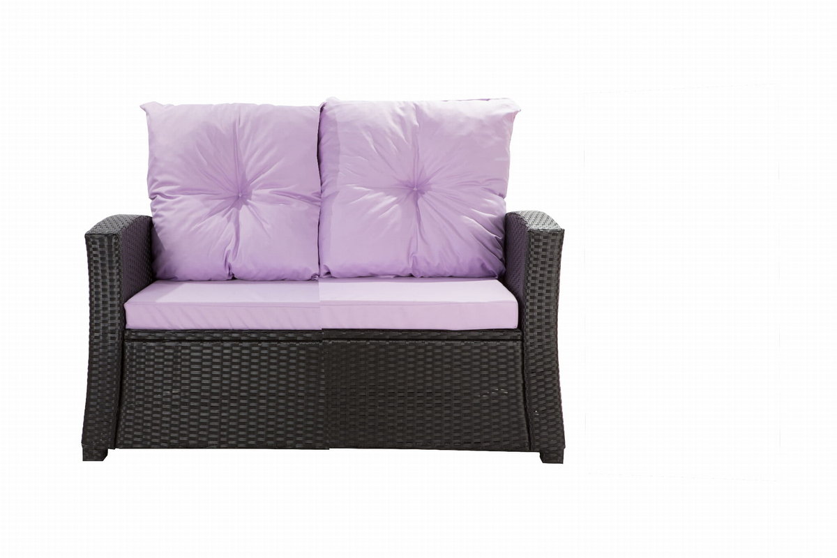 Poduszki na meble rattanowe, 112x52x7+ 2*50x56cm