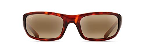 Maui Jim Stingray okulary przeciwsłoneczne prostokątne, Ciemny szylkret, m