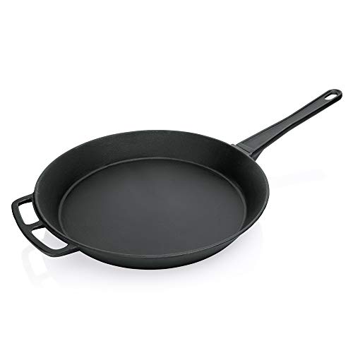 WAS 5055 651 żeliwna patelnia olbrzymia ze zdejmowanym uchwytem, średnica 65 cm, wysokość 9 cm, waga 24 kg