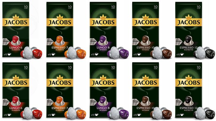 ﻿Kapsułki Jacobs NESPRESSO Zestaw 100szt
