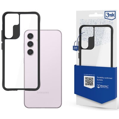 Etui 3MK Satin Armor Case+ do Samsung Galaxy S24 Przezroczysto-czarny