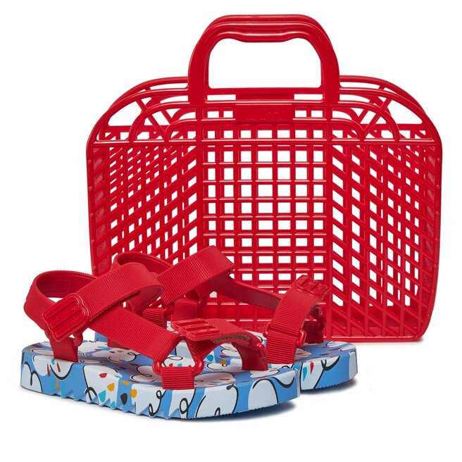 Sandały Melissa Mini Melissa Playtime Inf 35691 Blue/Red AS631