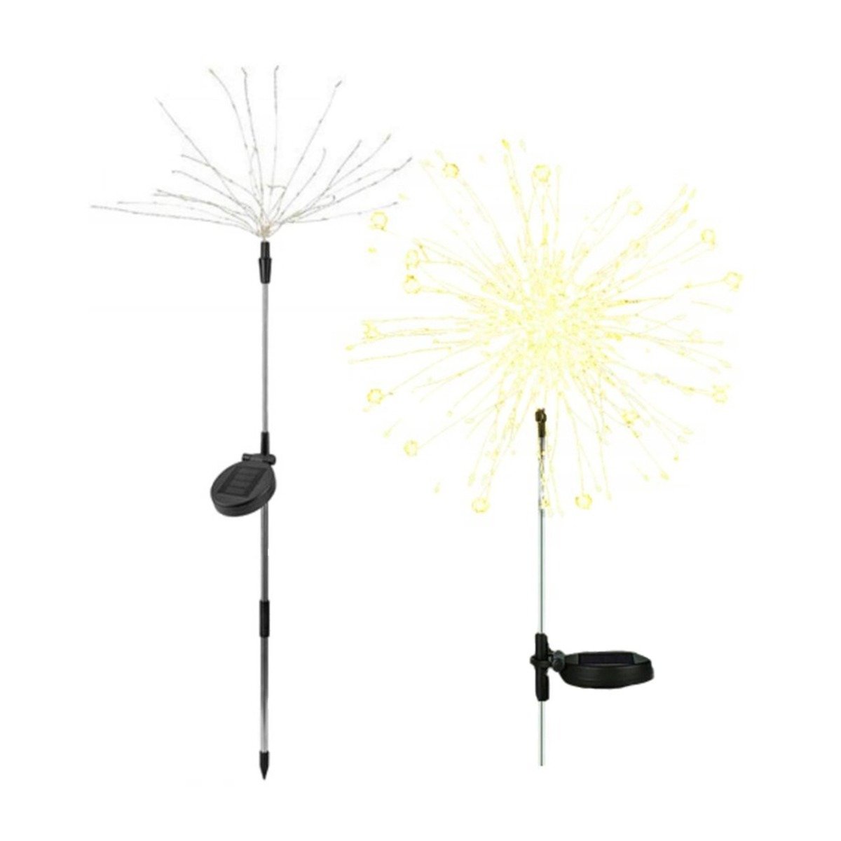 Lampa Solarna Ogrodowa LED LOTUS Wbijana Drzewko Dmuchawiec 80cm LUMILED