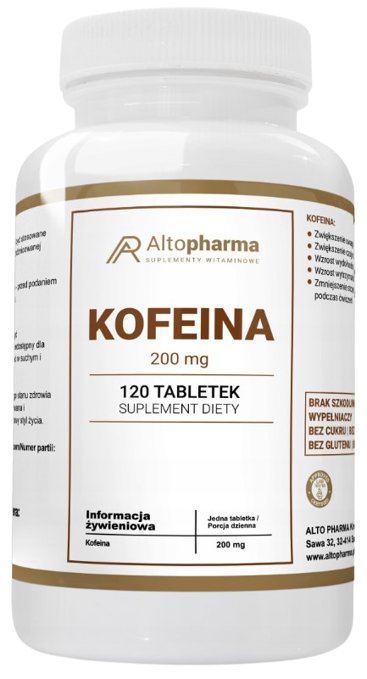 AltoPharma, Kofeina 200mg, 120 Tab.