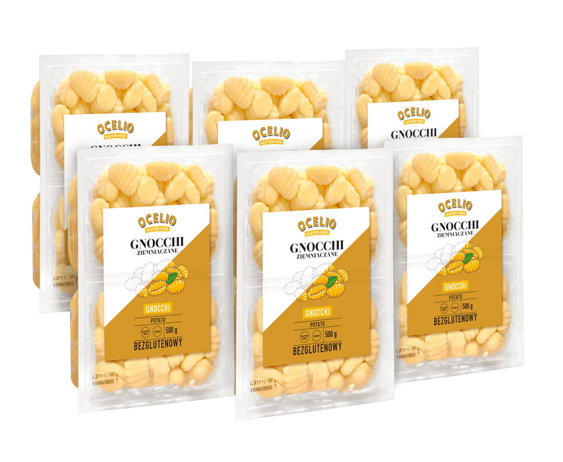 Ocelio bezglutenowe gnocchi ziemniaczane 500 g  (ZESTAW 6 szt.)