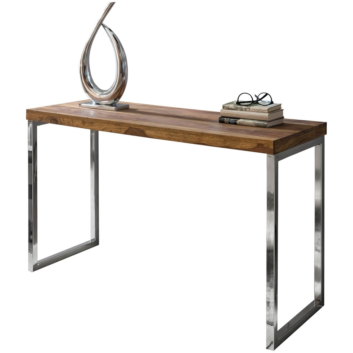 FineBuy Stolik konsoli 120x76x46cm Biurko Drewno
