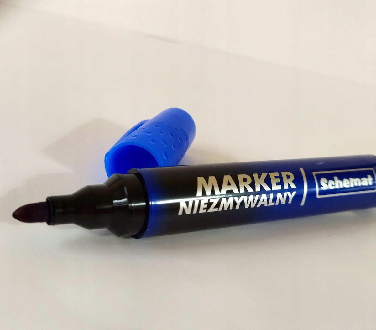 Marker niezmywalny okrągły NIEBIESKI Schemat 3459