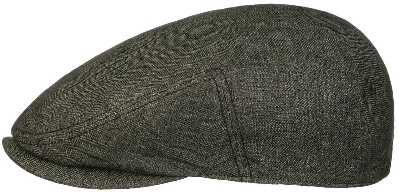 Kaszkiet Woodfield Linen by Stetson, ciemno-oliwkowy, 59 cm
