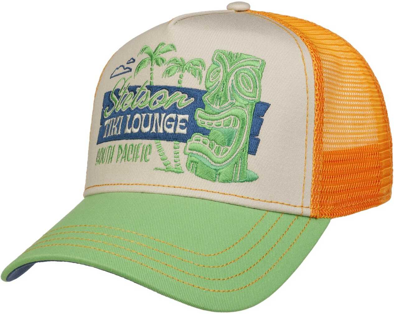 Czapka Trucker Tiki Lounge by Stetson, pomarańczowy, One Size