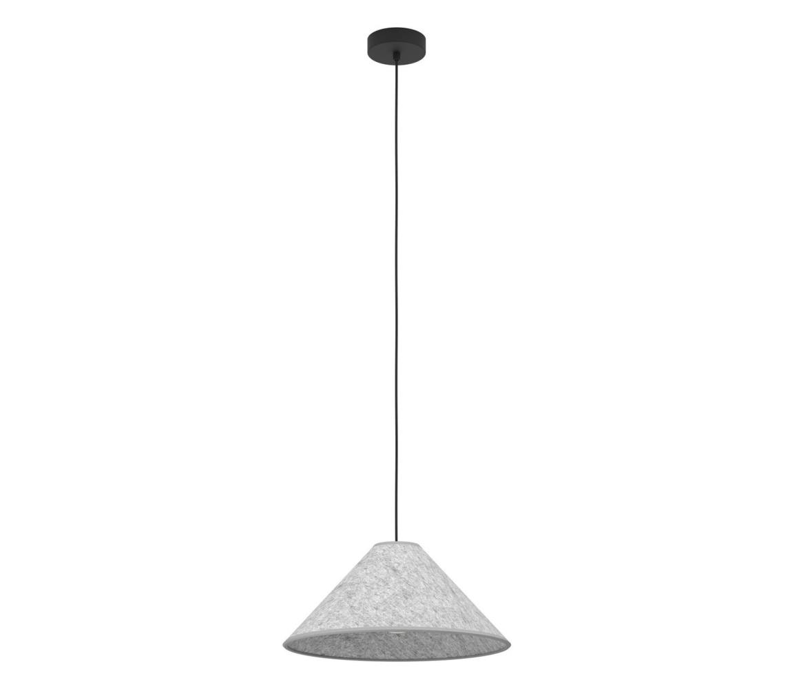 Eglo 43984 - Żyrandol na lince ALSAGER 1xE27/40W/230V szary