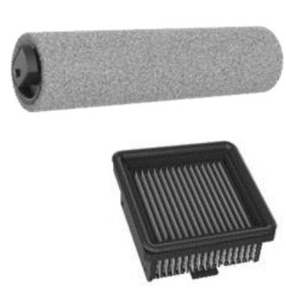 Szczotka obrotowa RH1 (x1), filtr HEPA RH1 (x1)