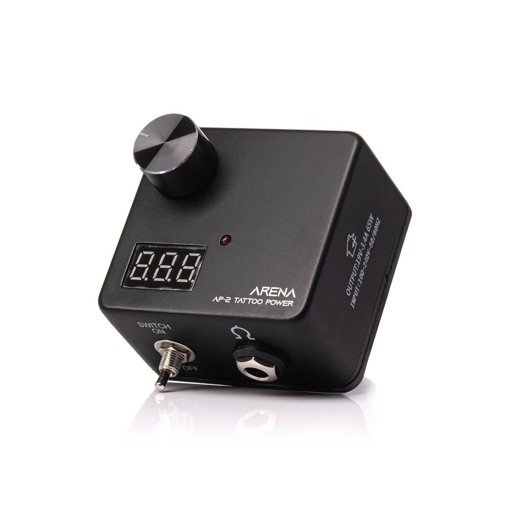 Zasilacz do maszynek do tatuażu Arena AP-2 P1300-1, czarny