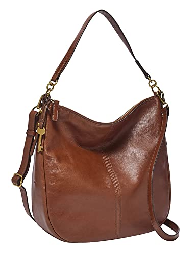 Fossil Damska skórzana torba Jolie Hobo 30,48 cm dł. x 12,7 cm szer. x 33 cm wys, Brązowy, Rozmiar Uniwersalny