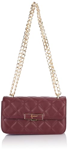 FENIA Damska mała torebka, ciemna czereśnia, Ciemnowiśniowy