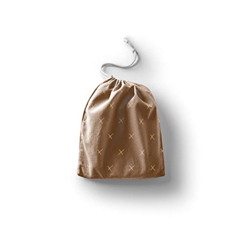 Bonamaison Torba na produkty bawełniane z nadrukiem ze sznurkiem, torba na zakupy wielokrotnego użytku, biodegradowalne torby ekologiczne, torba podróżna, saszetka, torba na zakupy, przyjazna dla