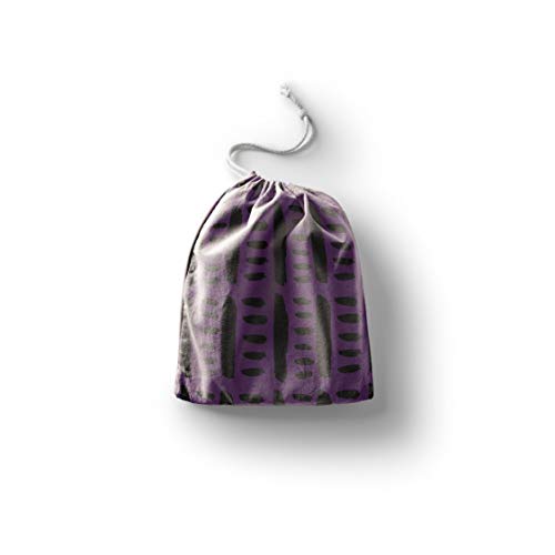 Bonamaison Torba na produkty bawełniane z nadrukiem ze sznurkiem, torba na zakupy wielokrotnego użytku, biodegradowalne torby ekologiczne, torba podróżna, saszetka, torba na zakupy, przyjazna dla