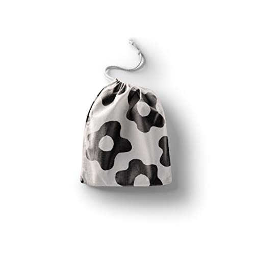 Bonamaison Torba na produkty bawełniane z nadrukiem ze sznurkiem, torba na zakupy wielokrotnego użytku, biodegradowalne torby ekologiczne, torba podróżna, saszetka, torba na zakupy, przyjazna dla