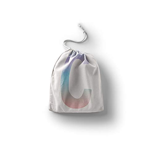 Bonamaison Torba na produkty bawełniane z nadrukiem ze sznurkiem, torba na zakupy wielokrotnego użytku, biodegradowalne torby ekologiczne, torba podróżna, saszetka, torba na zakupy, przyjazna dla