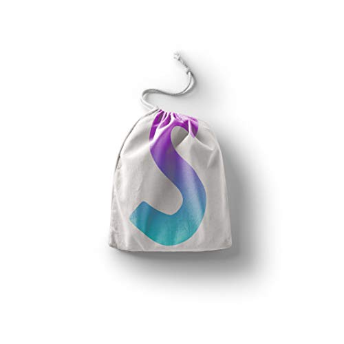 Bonamaison Torba na produkty bawełniane z nadrukiem ze sznurkiem, torba na zakupy wielokrotnego użytku, biodegradowalne torby ekologiczne, torba podróżna, saszetka, torba na zakupy, przyjazna dla