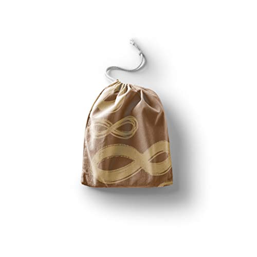 Bonamaison Torba na produkty bawełniane z nadrukiem ze sznurkiem, torba na zakupy wielokrotnego użytku, biodegradowalne torby ekologiczne, torba podróżna, saszetka, torba na zakupy, przyjazna dla