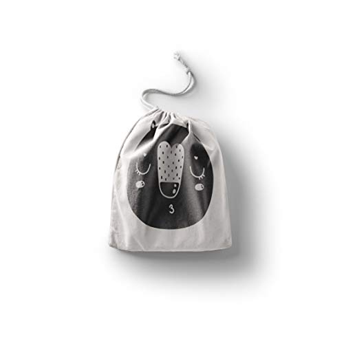 Bonamaison Torba na produkty bawełniane z nadrukiem ze sznurkiem, torba na zakupy wielokrotnego użytku, biodegradowalne torby ekologiczne, torba podróżna, saszetka, torba na zakupy, przyjazna dla