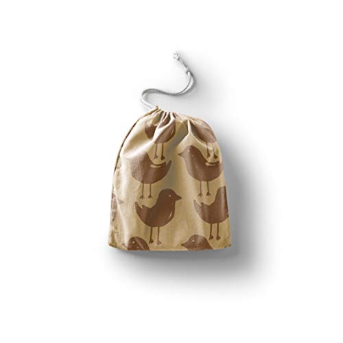 Bonamaison Torba na produkty bawełniane z nadrukiem ze sznurkiem, torba na zakupy wielokrotnego użytku, biodegradowalne torby ekologiczne, torba podróżna, saszetka, torba na zakupy, przyjazna dla