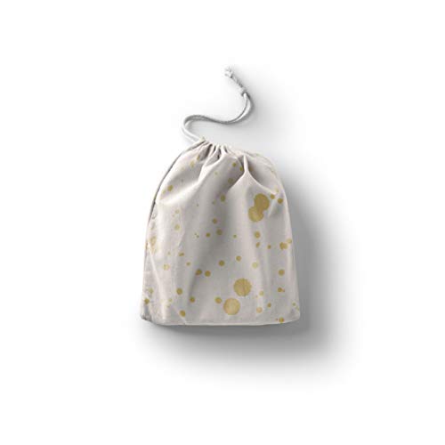 Bonamaison Torba na produkty bawełniane z nadrukiem ze sznurkiem, torba na zakupy wielokrotnego użytku, biodegradowalne torby ekologiczne, torba podróżna, saszetka, torba na zakupy, przyjazna dla