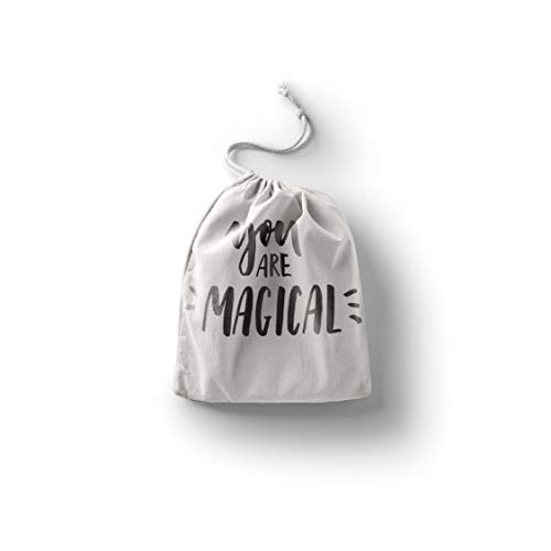 Bonamaison Torba na produkty bawełniane z nadrukiem ze sznurkiem, torba na zakupy wielokrotnego użytku, biodegradowalne torby ekologiczne, torba podróżna, saszetka, torba na zakupy, przyjazna dla