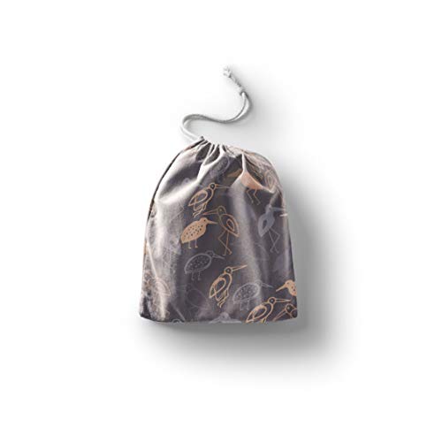 Bonamaison Torba na produkty bawełniane z nadrukiem ze sznurkiem, torba na zakupy wielokrotnego użytku, biodegradowalne torby ekologiczne, torba podróżna, saszetka, torba na zakupy, przyjazna dla